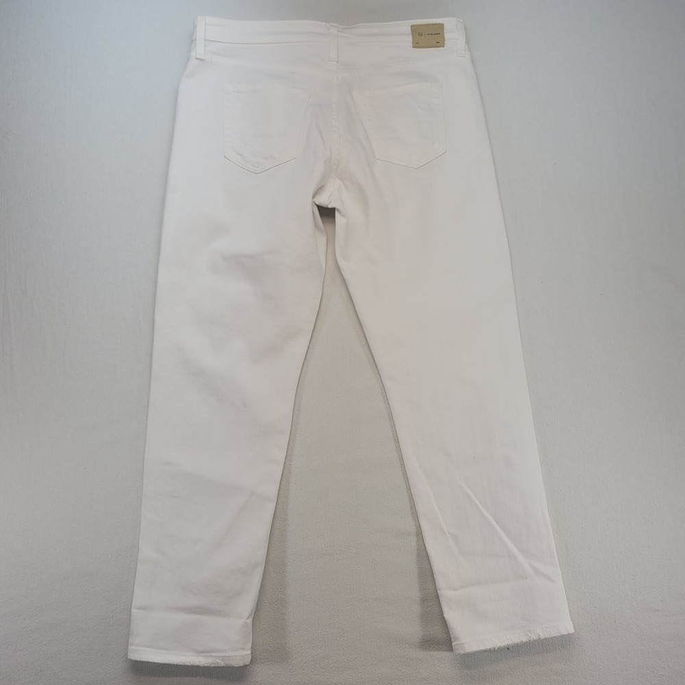 AG Adriano Goldschmied Ex-Boyfriend Jeans Womens 32 White Slouchy Slim Denim - Picture 4 of 12